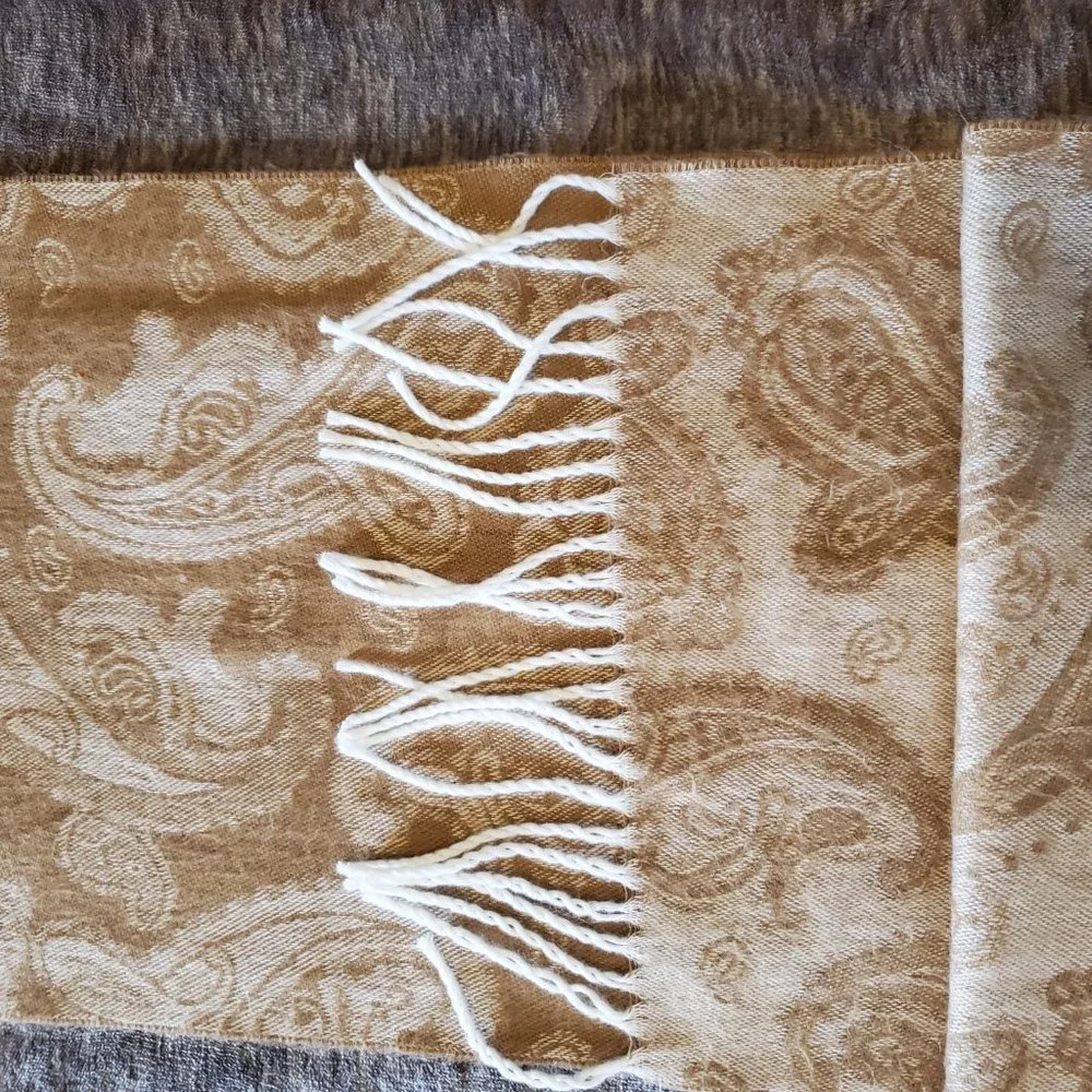 Classic Paisley Print Cejon Scarf, Approximately 56 X 11 inches